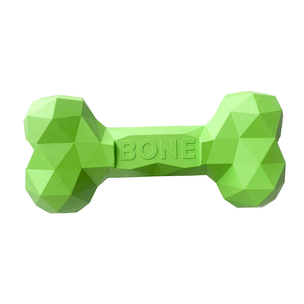 Diamond Bone Slow-Feeding Kauknochen in Hellgrün mit „BONE“-Prägung