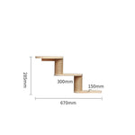 Modular cat climbing frame corner with stepped perches on sisal-wrapped posts