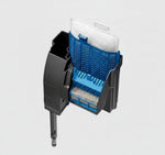 Replacement filter cartridge insert with blue media pad in black holder