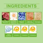 Ingredients panel for probiotics & vitamins tablets with supplement components