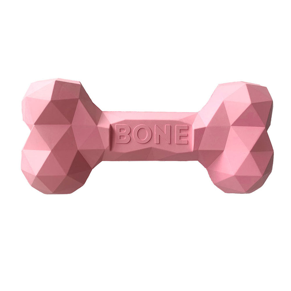 Rosafarbenes Diamond Bone-Kauholz für Hunde mit diamantartiger Struktur