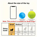 Size guide: smart bouncing ball about 5.6 cm (2.2 in), for small dogs