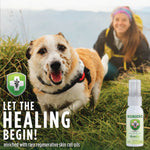 Adore Pet WoundCare spray bottle with shield label for pet healing skin