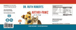Pet joint support dietary supplement back label with Supplement Facts