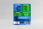 Dog hip & joint snack bag back panel with ingredient list and feeding guideline blocks.