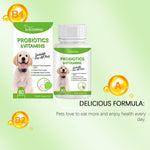 Probiotics & Vitamins supplement bottle and box, 80 tablets