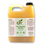 Pet ear cleaning solution jug, 32 fl oz (946 mL), with flip-top cap
