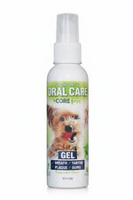 Oral care gel pump bottle with mint flavor, Complete Oral Care CORE Vet, 4 oz.