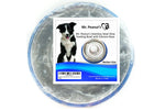 Mr. Peanut's slow-feeding bowl packaging, stainless steel with blue base, medium size