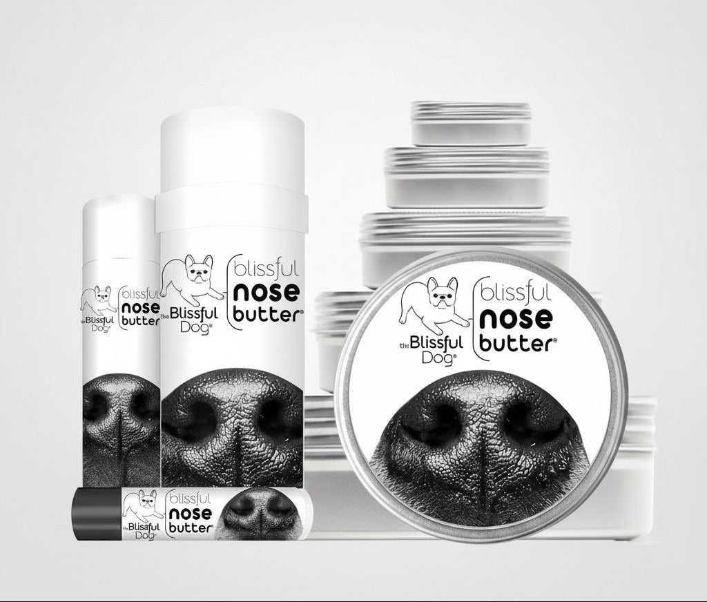 Dog nose balm containers and lip-balm tube stack