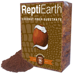 ReptiEarth coconut fiber substrate bag with mound of dark brown substrate