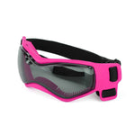 Pinkfarbene UV-Goggles für Haustiere mit transparenten Schutzgläsern und Riemen