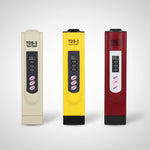 Water quality testing pen meter, light beige body with LCD window and hold buttons