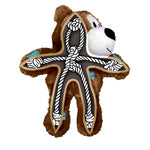 Kong Wild Knots bear plush with brown fur and white rope-knot accents