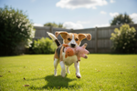 Plüsch-Schwein-Spielzeug für Hunde, rosa mit orange Ohren und Bauch, schwarze Punktaugen