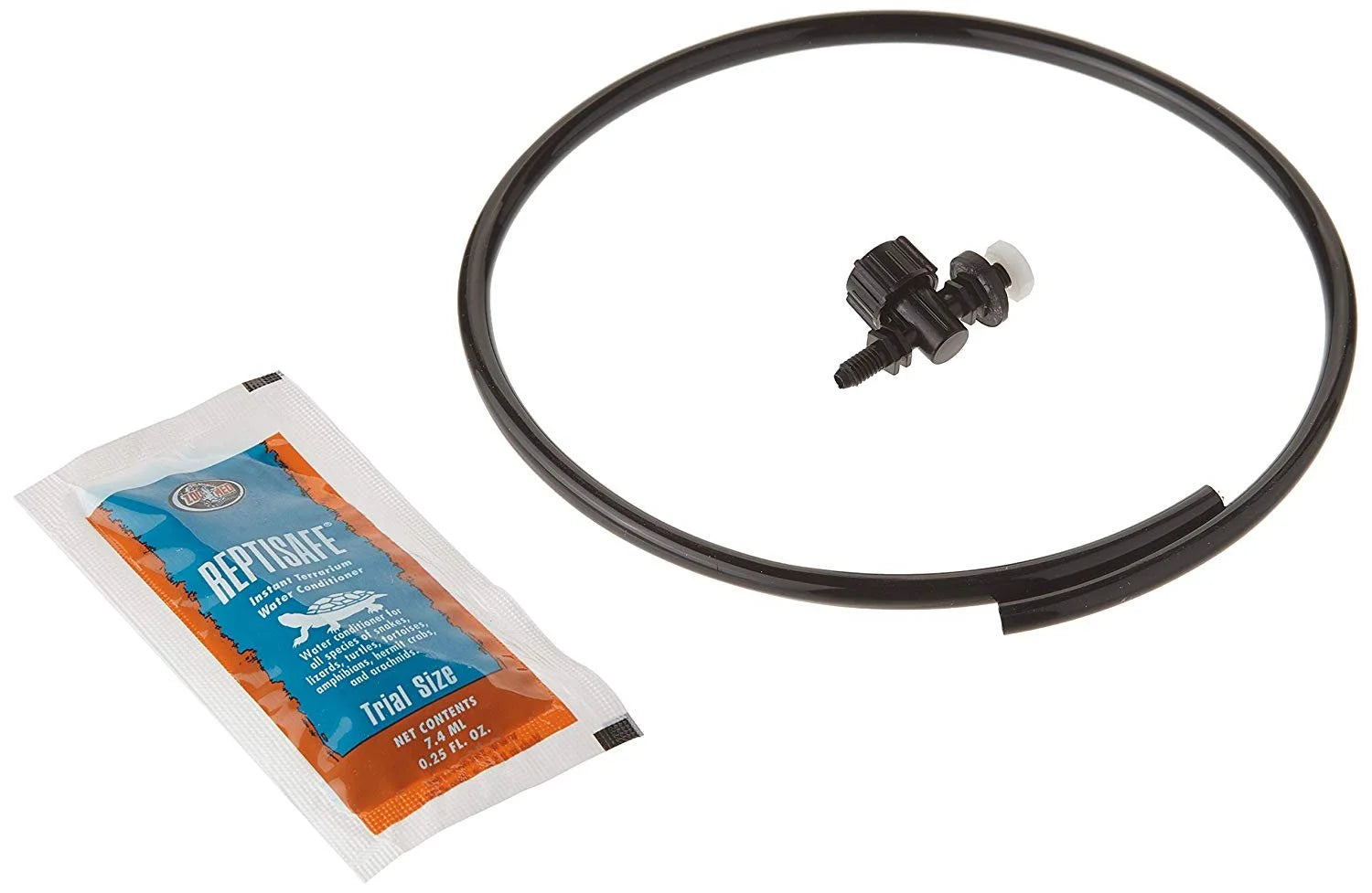 Reptile rainfall system tubing with connector and starter packet