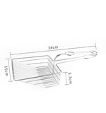 Wire litter scoop size diagram: 34 cm length, 15 cm height, 5.1 cm tray depth