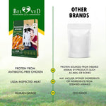 Beloved Pets rawhide sticks with chicken, small package pouch shown