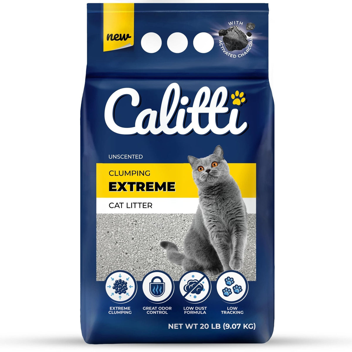 Calitti extreme clumping cat litter bag, unscented