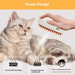 White and orange steam brush with orange bristle head and steam outlet on handle