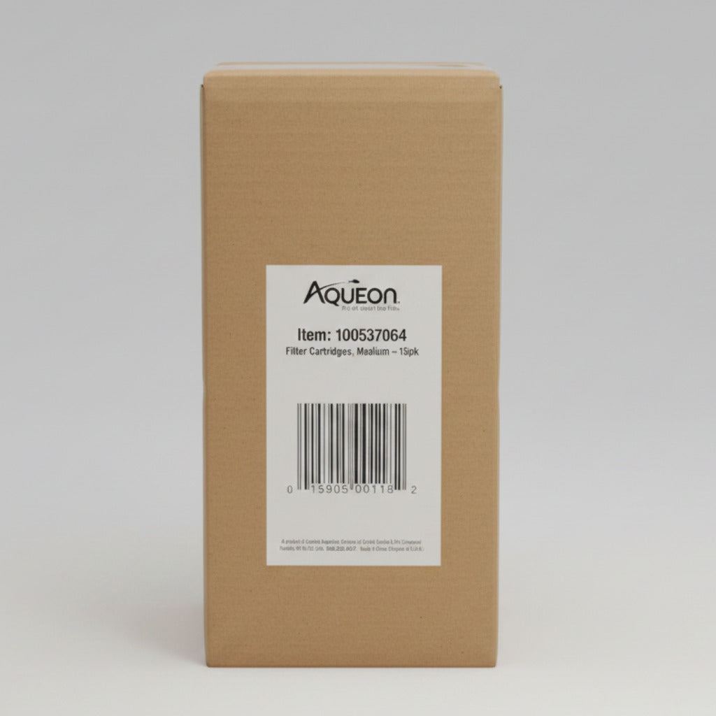 Replacement filter cartridges, medium, 15-pack shipping box with label
