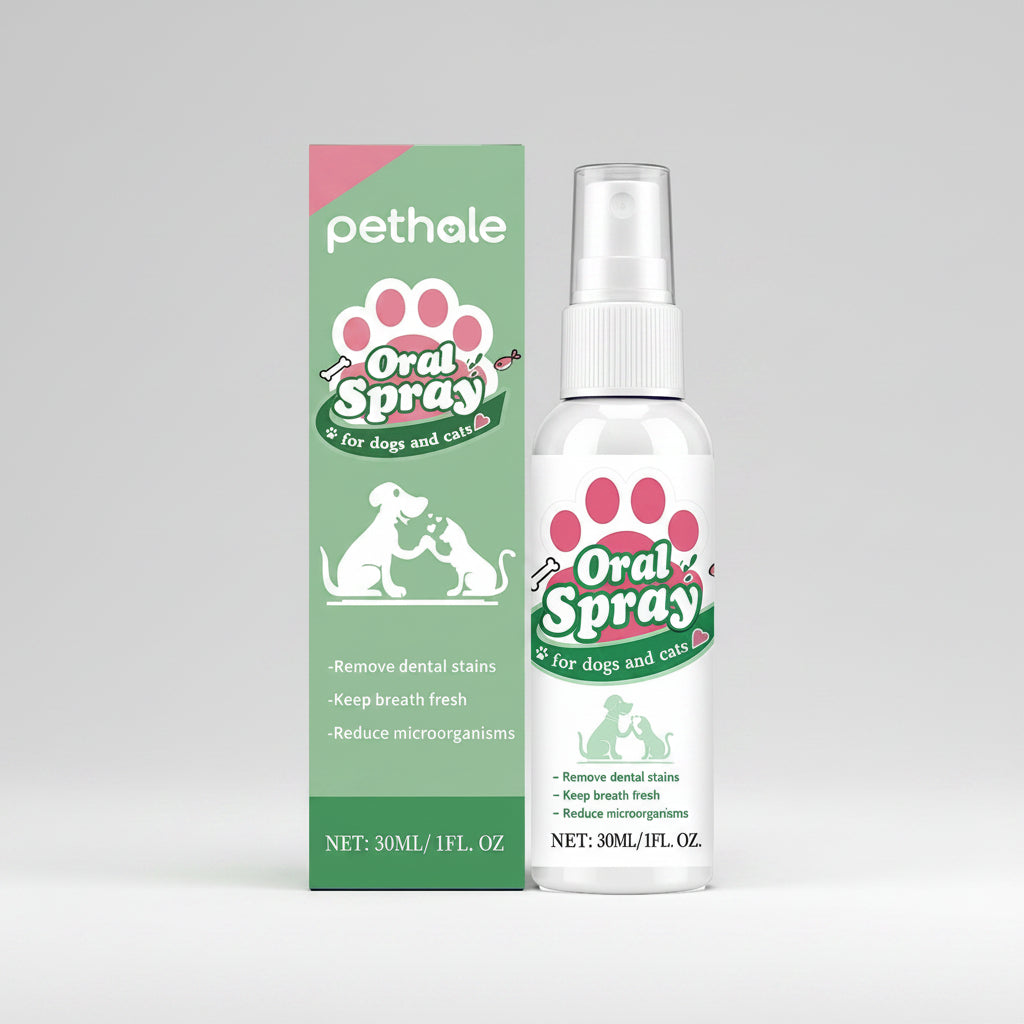 Cat calming pheromone diffuser kit: oral spray bottle with matching box
