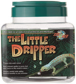 Reptile drip watering bottle with green cap and Zoo Med label