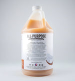 All-Purpose Natural Shampoo bottle back label for dogs & cats with product details