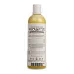 Dog shampoo bottle with Australian Eucalyptus back label