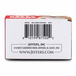 Jeffers Inc Belly Buddy dog probiotic box bottom with barcode and address
