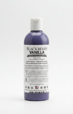 Jeffers Pet Blackberry Vanilla pH-neutral pet shampoo bottle, back label with directions