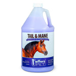 Horse tail and mane detangler conditioner jug with lavender liquid