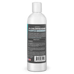 Jeffers 2% chlorhexidine shampoo bottle back label with product facts and barcode