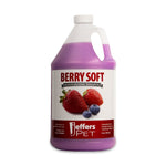 Pet moisturizing shampoo jug bottle, Berry Soft scent, with white cap and handle.