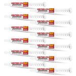 Set of horse pain relief paste syringes, white applicators with red labels and dose marks