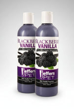 Two Jeffers Pet Blackberry Vanilla pH-neutral pet shampoo bottles, front label view