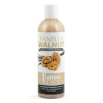 Vanilla walnut conditioning shampoo bottle for dogs and cats, exfoliating formula