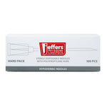 Sterile disposable hypodermic needles hard pack, 100 pcs, with polypropylene hubs