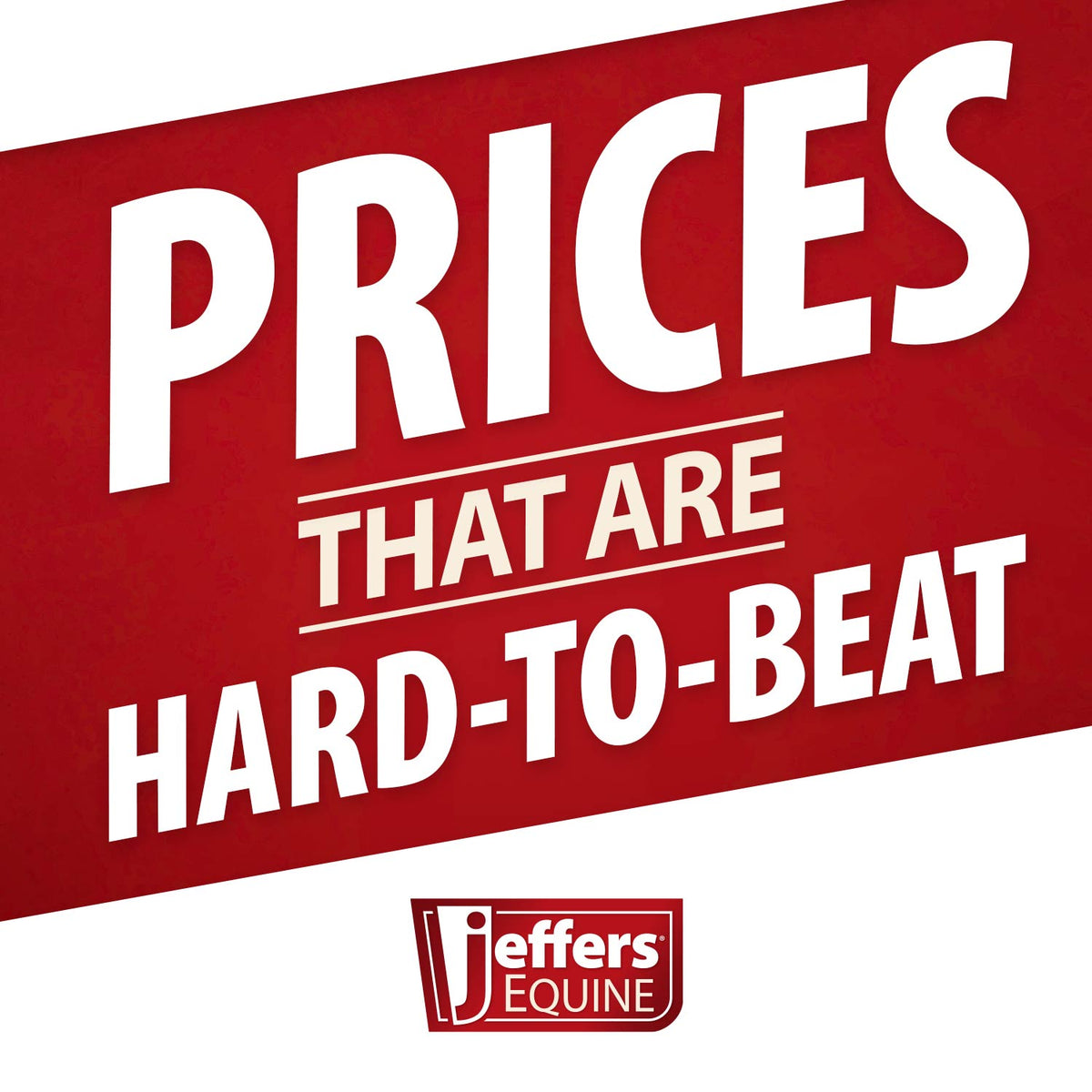 Jeffers Equine price promotion hard-to-beat text graphic