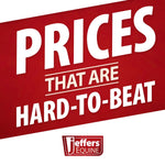 Jeffer's Equine promo sign: “PRICES THAT ARE HARD-TO-BEAT”