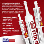 Jeffers VITA-MIN GEL vitamin gel tubes with label and product info on front