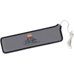 Grey long pet bed warmer heating pad with power cord and K&H logo