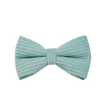 Teal corduroy bowtie accessory with center knot