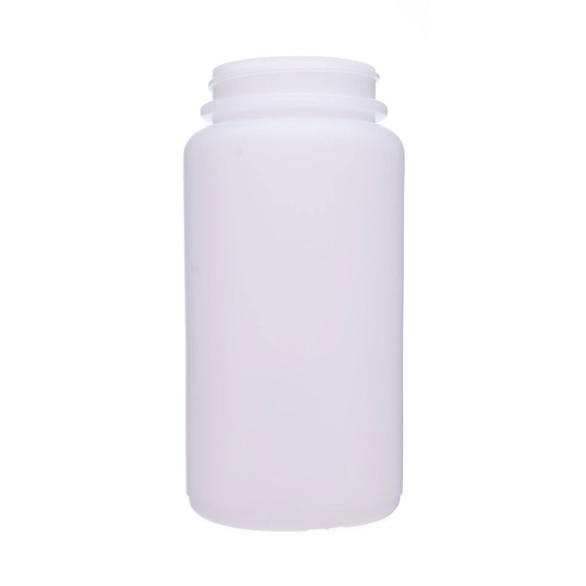 Plastic screw-on chicken waterer jar, frosted light purple
