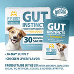 Gut Instincts for dogs 30-day supply box with individual sachet packet
