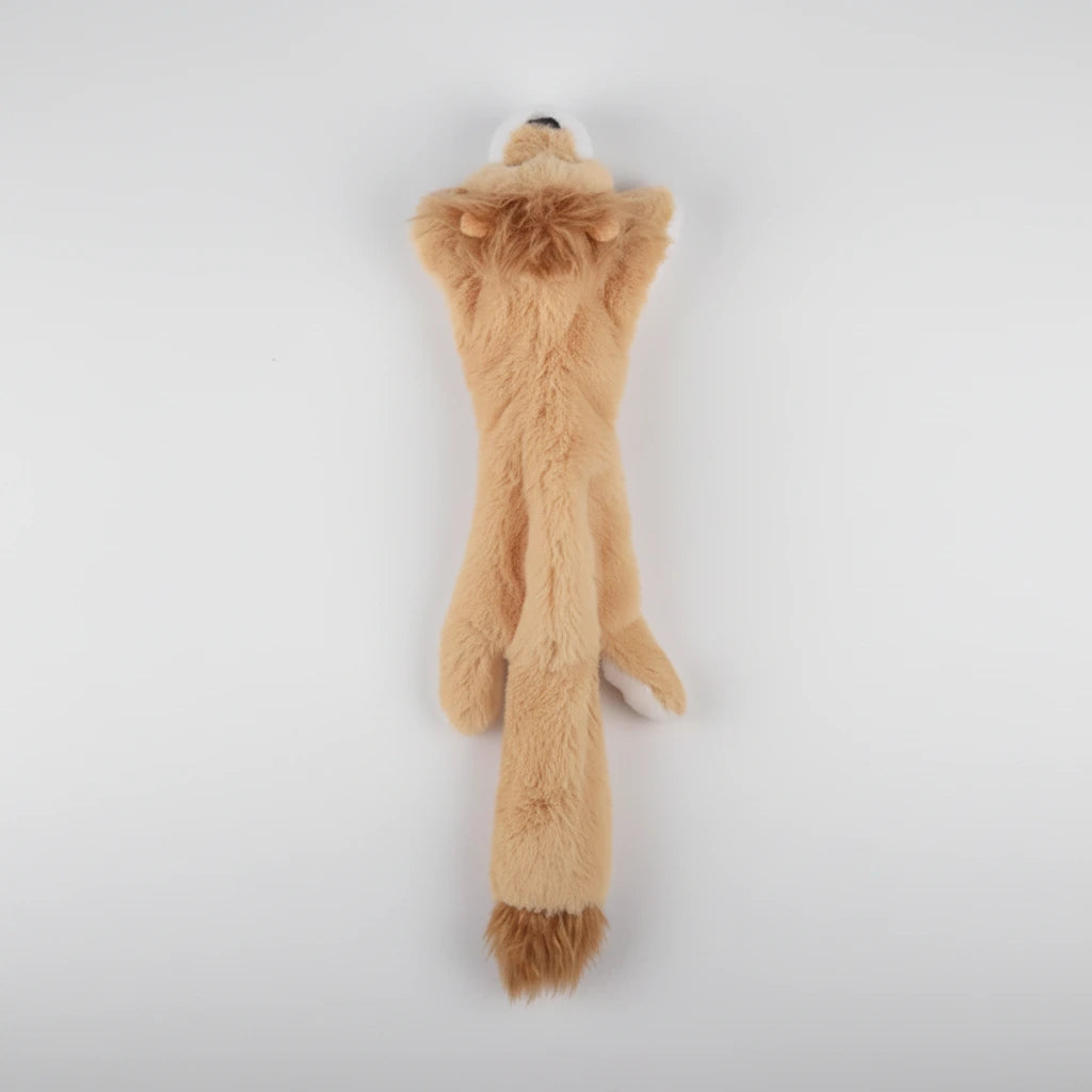 Beige animal-shaped rubber molar chew toy with long legs and small animal head