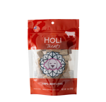 Freeze-dried beef liver dog treats pouch with front design and 100% beef liver text