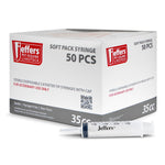 Sterile catheter-tip syringe box, 35 cc, soft pack, 50 pcs