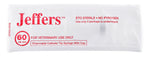 Jeffers disposable catheter-tip syringe packet, cap included, 60 mL