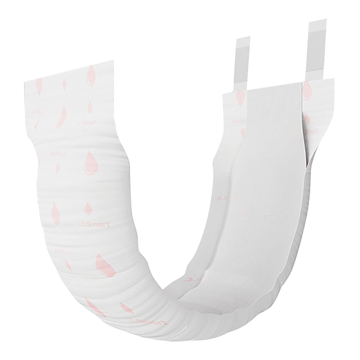 Disposable male dog wraps, white pads shown unfolded